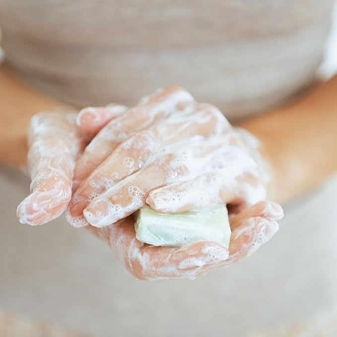 3 Pk Vanilla Mint Goat Milk Organic Soap Bars, Handmade in USA, Natural & Cruelty Free (3 Pack, Vanilla mint goat milk)