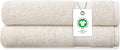 Delara Organic Cotton Luxuriously Plush Hand Towel Pack of 2 | GOTS & OEKO-TEX Certified | Premium Hotel Quality Towels | Feather Touch Technology|650 GSM Long Staple|Soft, Quick Dry & Ultra-Absorbent