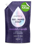 Puracy Organic Hand Soap, Professional Hand Washers We've All Become, Moisturizing Natural Gel Hand Wash Soap, Liquid Hand Soap Refills for Soft Skin (Refill Lavender & Vanilla, 48 Ounce)