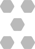 Kahuna Grip Bathtub Bath and Shower 5¼" Hexagon Non-Slip Traction Treads (Clear)