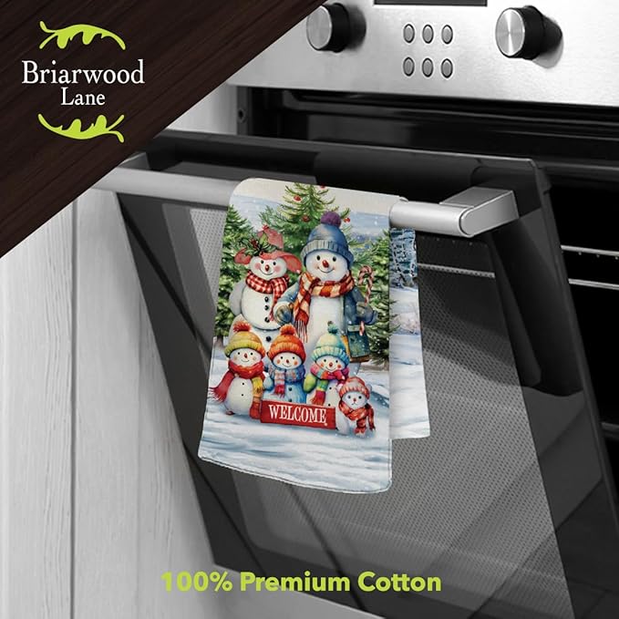 Briarwood Lane Snow Family Cotton Hand Towel