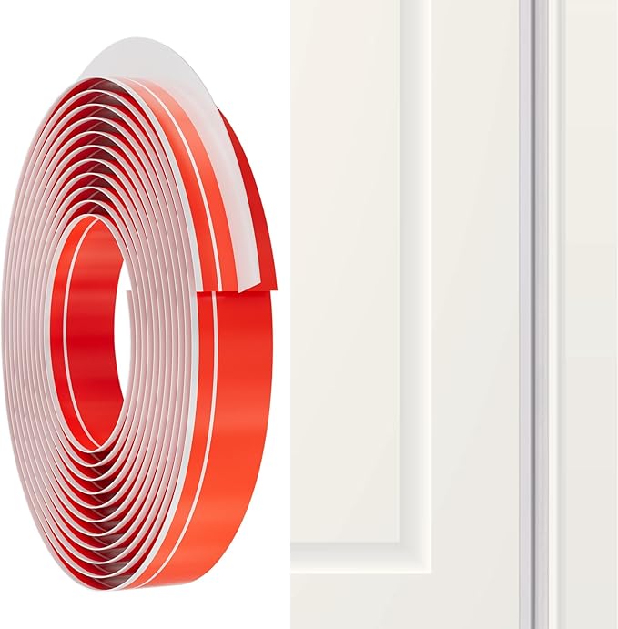 T-Shaped Clear Silicone Weather Stripping Seal Strip - 20Ft 1.96In Wide, Self-Adhesive Door and Window Draft Stopper for Gaps, Energy Saving, Indoor/Outdoor Use, Heavy Duty Door Seal for Side of Door