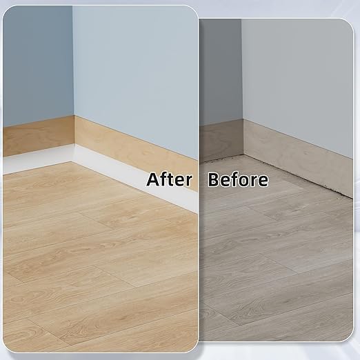 Flexible Quarter Round Molding Trim Peel and Stick 236Inch White,Small Self Adhesive Silicone Shoe Moulding,Bendable Mini Waterproof Caulk Strip for Baseboard,Wall,Bathtub,Floor,Bathroom,Crown