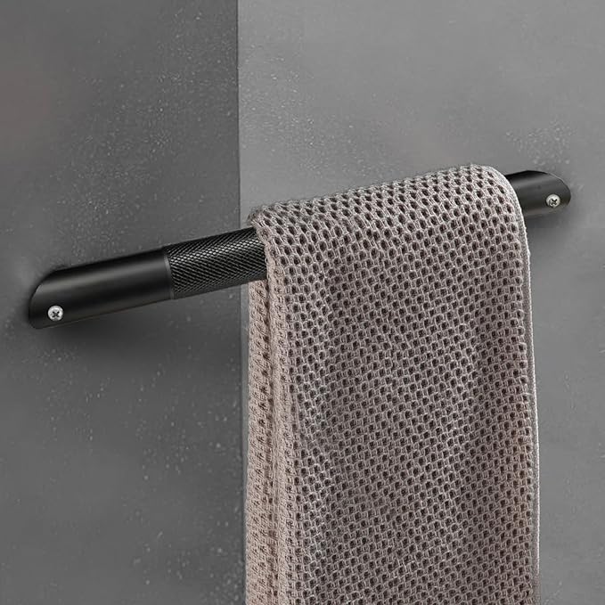 Shower Foot Rest for Shaving Legs Shower Foot Stool- Wall Mounted Bathtub Foot Rest Stainless Steel 304 Foot Rset Bar- Black