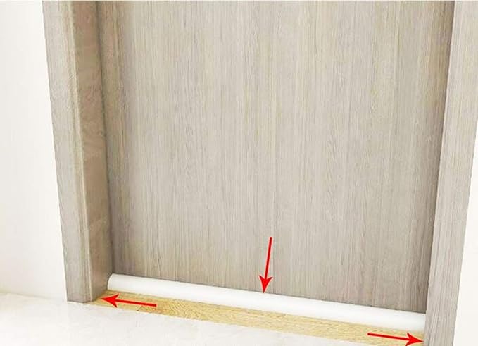 Bathroom Foldable Block water Stopper sealing strip shower threshold dam Self-adhesive silicone shower barrier (39 Inch)