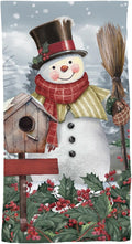 Briarwood Lane Jolly Snowman Welcome Cotton Hand Towel