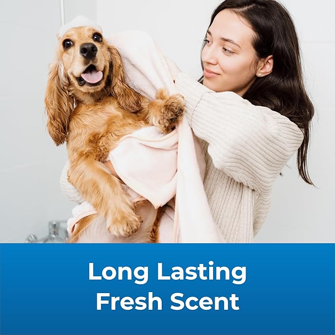 PetAg Fresh ’n Clean Scented Shampoo, Classic Fresh Scent (18 oz) + Oatmeal ’n Baking Soda Conditioner, Tropical Breeze Scent (18 oz)