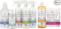 Branch Basics Premium Starter Kit: All Purpose, Glass, and Bathroom Cleaner plus our Foaming Wash, and Laundry Bottle (3 Plastic Spray Bottles + Concentrate) Fragrance-Free
