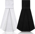 Shimeyao 2 Pcs 2 Pcs Cotton Sports Football Towel with Closure Pitching Football Sweat Towel for Sports Gym Men Women Accessories(Black, White)