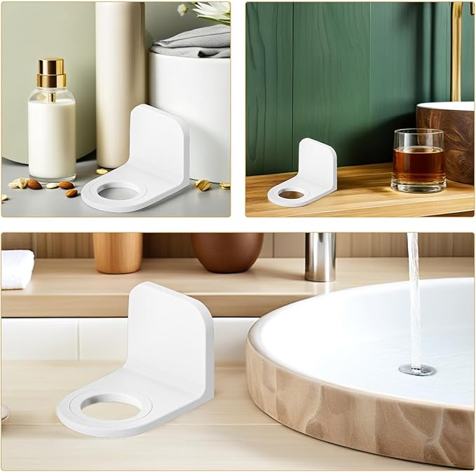 Self Adhesive Wall Mounted Shower Gel Bottle Rack Hook Liquid Soap Holder Shampoo and Conditioner Dispenser for Bathroom Kitchen ()