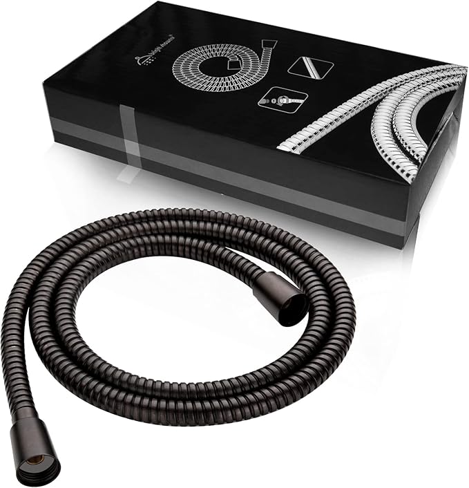 BRIGHT SHOWERS Shower Hose For Hand Held Shower Heads, 69 Inches Cord Extra Long Stainless Steel Hand Shower Hose, Ultra-Flexible Replacement Part with Brass Insert, Oil Rubbed Bronze