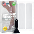 Anti-Slip Shower Stickers - Help Reduce Slipping in Bathtub & Shower, Clear Non-Slip Bath Strips, Strong Adhesive Bathtub Appliques Suitable for Homes with Kids, Adults & Seniors - 24 Pcs - Homergy