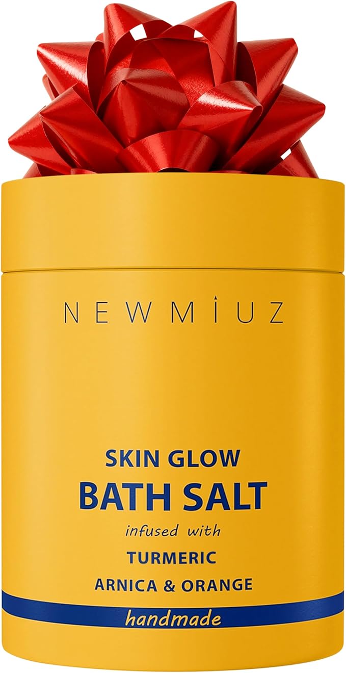 Natural Detox Bath Salt Soak Magnesium Epsom Salt Vitamin C Moisturize Skin Turmeric Orange Arnica Essential Oil Relaxation Stress Relief Gift Women