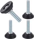 uxcell 5/16"-18 Thread Furniture Feet Levelers, 4Pcs 38mm l Adjustable Furniture Feet Screw in Threaded Leveling Leg Screw on Chair Foot Glides Leveling for Table Chair Cabinet Black