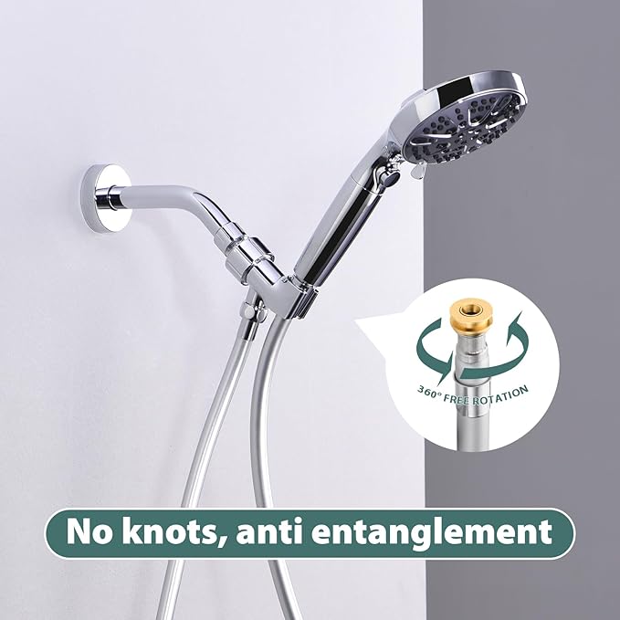 Silicone Shower Hose Extra Long,Explosion Proof Anti Winding Showerhead Hose,Used In Showerheads Spray Bidet Bathing Toilet Cleaning Flexible RV Shower Hoses Replacement (White, 39 In)