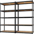 LEVELEVE 5-Tier Heavy Duty Storage Shelving Unit, 2000 lbs Capacity, Adjustable Metal Utility Shelf, 48" L x 18" W x 73" H for Garage, Kitchen, Pantry, Basement, Bathroom, Laundry,2 Pack