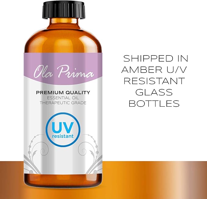 Ola Prima Lavender Essential Oil 8 Fluid Ounces - Aromatherapy