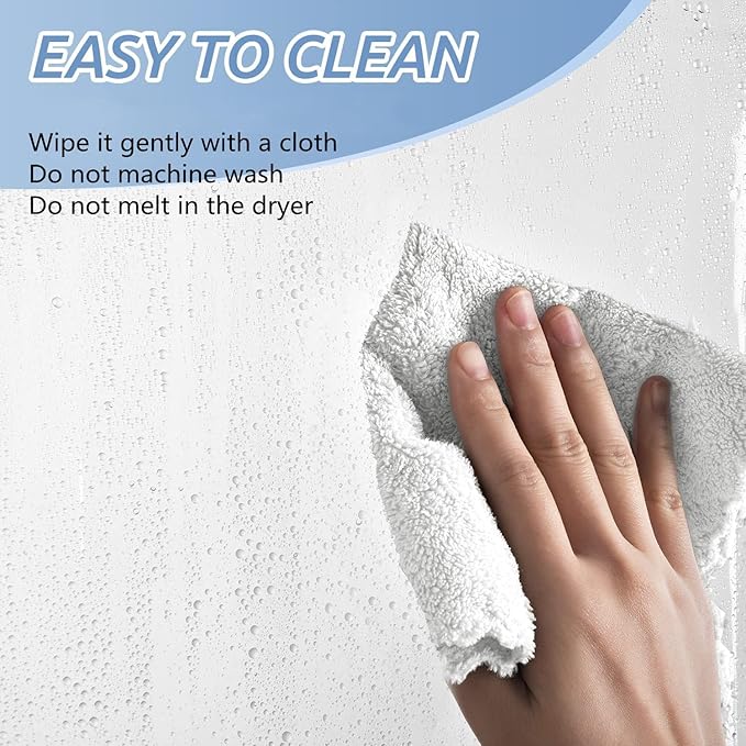 White Stall Shower Curtain Liner 36 x 72 inch Plastic Shower Liner Washable Inside Shower Curtain Liner PEVA Shower Curtains for Bathroom with Magnets and Rustproof Metal Grommet Holes