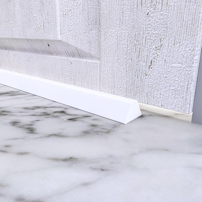 39 Inch Collapsible Shower Water Dam, Shower Threshold Water Dam Shower Barrier, Dry and Wet Separation Door Dam Water Stopper Kitchen Shower Threshold Silicon Water Blocker(Mini Trapezoid)