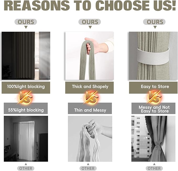 100% Blackout Fabric Folding Door Curtain with Magnetic Closure - Accordion Style for Sliding Doors, Closets,Wardrobe and Temporary Door Solutions Doorway Curtains（W42 x L78, Off White 1 Panel）