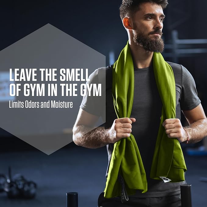 VENTURE 4TH Quick Dry Towel. Microfiber Travel Towel Ideal for Camping, Hiking, Backpacking, Gym. Lightweight & Fast Drying Travel Towels for Body. Compact & Easy to Pack - Lime Extra Large