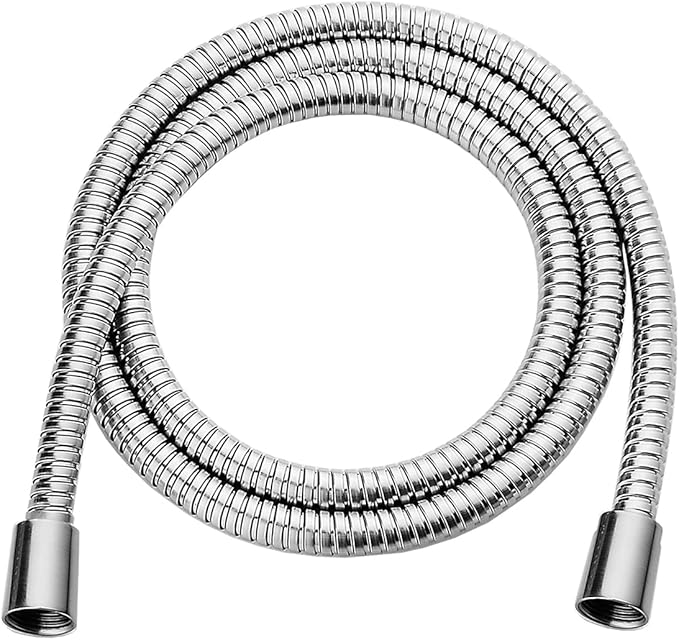 BRIGHT SHOWERS Shower Hose For Hand Held Shower Heads, 69 Inches Cord Extra Long Stainless Steel Hand Shower Hose, Ultra-Flexible Replacement Part with Brass Insert, Polished Chrome