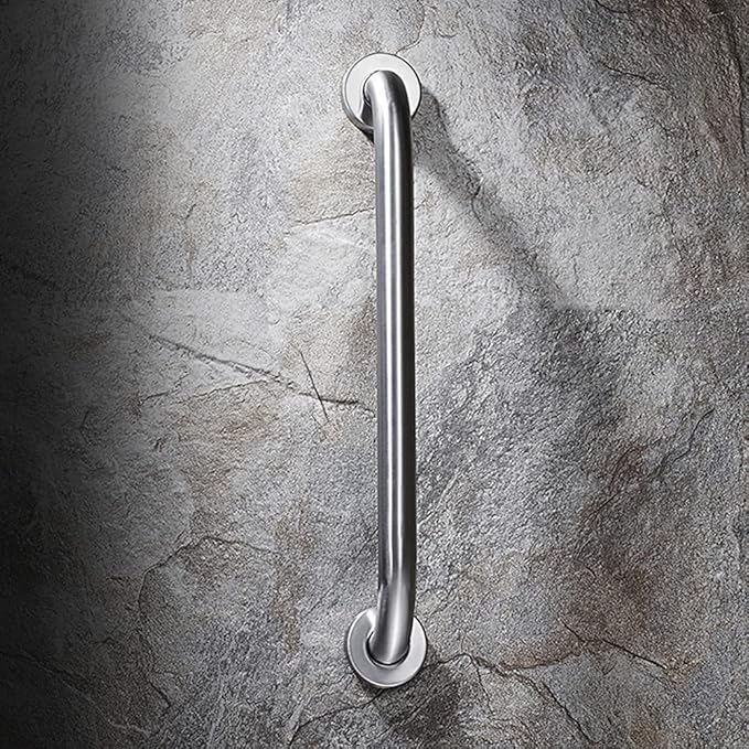 Stainless Steel Bathroom Safety Shower Grab Bar, Anti Slip Bathtubs Grab Bars,Toilet Assist Saft Handle Handrail ADA Compliant 500lbs for Handicap Elderly Senior (Brushed, 18 inches)