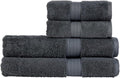 Christy Renaissance 4 Piece Gray Towel Set | 100% Egyptian Cotton | Luxury Bathroom Towels | Soft and Super Absorbent | 675 GSM | 2 Bath Sheet 2 Hand | Ash Gray