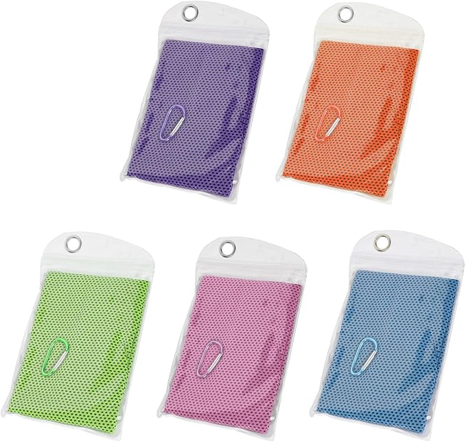 Portable Quick Dry Gym Towel Wicking Workout Cooling for Hiking Gym Sports Light Weight Washcloth Compact Travel Cooling Sweat