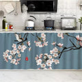 SK Studio Short Curtains for Kitchen, Cabinet Shelf Dust-Proof Blackout Tier Cafe Curtain Under Sink Skirt for Bathroom Laundry Room Style 4, 27.6" W x 27.6" H