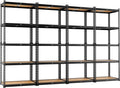 LEVELEVE 5-Tier Storage Shelving Unit, 2020 lbs Capacity, Heavy Duty Adjustable Metal Utility Shelf, 35" L x 16" W x 73" H for Garage, Kitchen, Pantry, Basement, Bathroom, Laundry, 4 Pack