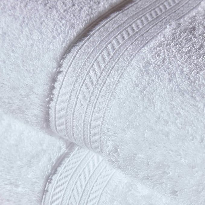 Christy Renaissance 6 Piece White Towel Set | 100% Egyptian Cotton | Luxury Bathroom Towels | Soft and Super Absorbent | 675 GSM | 2 Bath Sheet 2 Bath 2 Hand