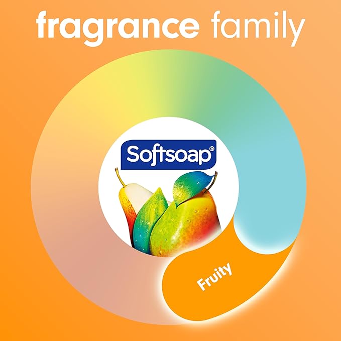 Softsoap Antibacterial Liquid Hand Soap, Gentle Clean, Sparkling Pear Scent Hand Soap, 11.25 Ounce, 6 Pack