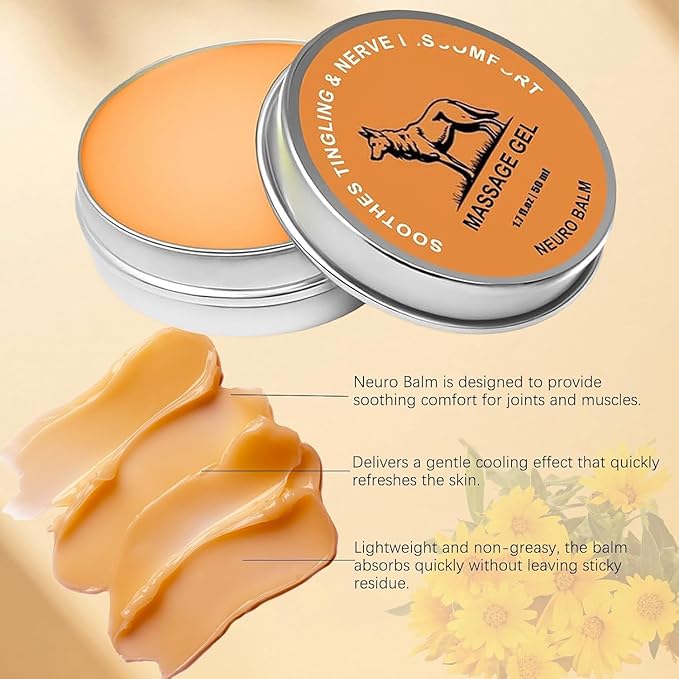 2 PCS Therawolf Neuro Balm, Muscle and Joint Builder Balm, Natural Joint Care Soothing Massage Cream，Joint Activities Throughout The Body，Daily Joint & Muscle Care
