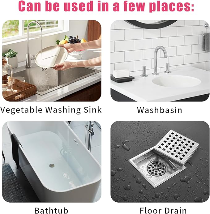 Drain Cleaner, Foaming Drain Cleaner and Deodorizer, Drains Clog Remover for Bathroom Sinks, Washbasin, Tubs (1 PCS)