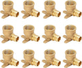 SUNGATOR 12-Pack 3/4" Pex Drop Ear Elbow, No Lead Brass, 3/4 Inch Pex Fittings