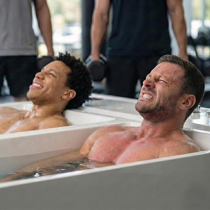 Empava Luxury 79" Dual-Zone Hot & Cold Tub: Whirlpool Bathtub with Hydro-Massage & Cold Plunge with Smart Chiller – Featuring Ozone, App Control for Recovery & Wellness Rituals