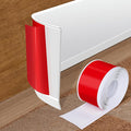 Vinyl Baseboard Molding Trim 3 Inch x 40 Feet Peel and Stick Baseboard Trim Flexible PVC Cove Base Moulding Self-Adhesive Trim for Garage Bathroom Cabinet Floor Walls, White