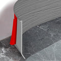 Flexible Baseboard Molding Trim 4 Inch Self-Adhesive Vinyl Wall Base Peel and Stick Cove Base Rubber Wall Baseboard Moulding Trim (100Ft, Light Gray Wood Grain)