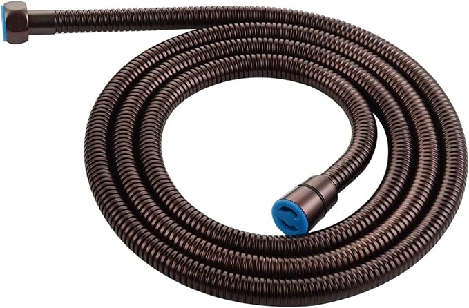 Angle Simple Handheld Shower Hose Replacement G 1/2 Thread Type, Stainless Steel Flexible Shower Head Hose Extra Long, 79 Inches, Oil Rubbed Bronze