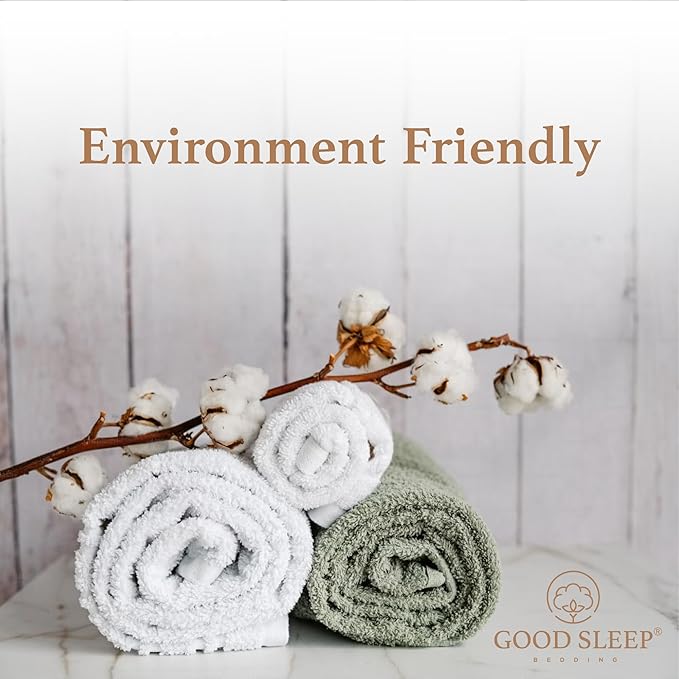 100% Cotton Bath Towels, Pack of 4 Towels for Bathroom, Luxury 700 GSM Bath Towel, Highly Absorbent Bathroom Towel Set, 30 x 60 Inches Large Bath Towels, Super Soft & Quick Dry Towel Set, Sage