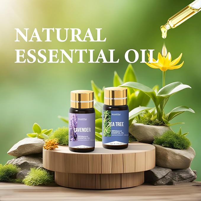 Essential Oil Set, Premium Essential Oils Gift Set for Diffuser, DIY Candle and Soap Making, 42x5 ML (0.17oz)