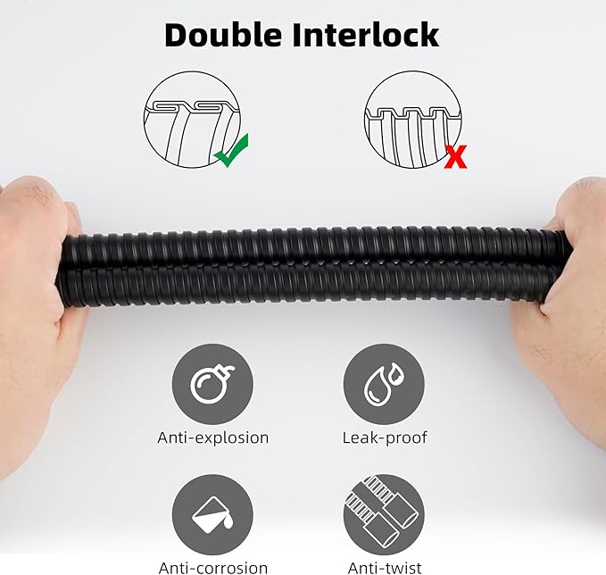 Hibbent All Metal Shower Hose, 59 Inch Stainless Steel Extra Long Bathroom Shower Hose Replacement, Anti-Twist Flexible Handheld Shower Head Hose Extension with Brass Insert & Nut, Oil Rubbed Bronze