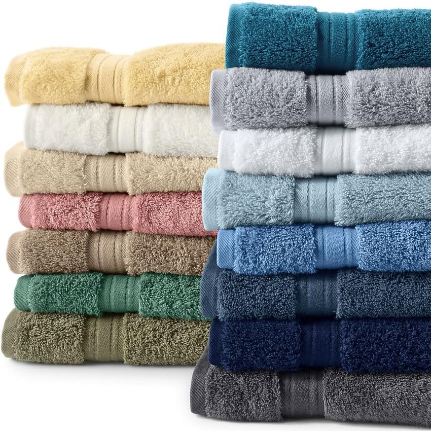 Lands' End Supima Towel Deep Sea Navy Bath- Hand Towel
