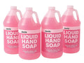 Hand Soap Gallon Refill, Cleansing Liquid Soap, Soothing Pink Lotion Soap Refill, Bulk Hand Soap Refill - Gentle on Skin, Cherry Scent - 1 Gallon per Bottle - 4 Pack