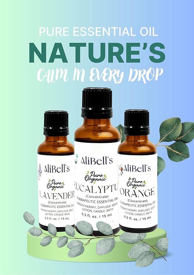 AliBell's - Pure Peppermint Oil - Essential Oils for Humidifiers -15 ml Undiluted Therapeutic Grade A Concentrate for Aromatherapy, Soap Making, Diffuser, Laundry and More- Pet Safe