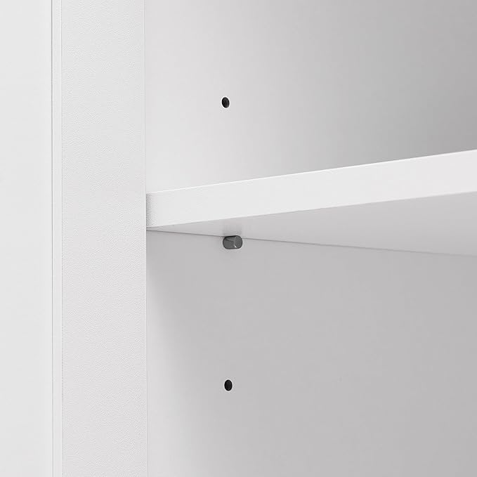 Favfurish 70" Tall Bathroom Storage Cabinet with Doors,Modern Linen Cabinets w/Adjustable Shelves & Anti-Tipping Device,Easy Assembly,Freestanding Organizer for Dining Room,Kitchen,Office,White