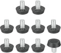PATIKIL 10 Pcs M8 x 13mm Thread Adjustable Furniture Levelers, Furniture Feet Levelers Screw on Steel Screw in Threaded Leveling Feet Glides for Table Chair Cabinet Patio Legs