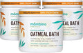 Mambino Organics Soothing Colloidal Oatmeal Bath Soak Powder, for Newborn, Kids, Moms with Dry, Sensitive Skin, Unscented Baby Wash with Calendula for Baby Bath, Vegan, Non-GMO, 6oz 3-Pack