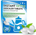 Kettle Descaler Tablet, 36 Pack Kettle Cleaner Removes Hard Water Buildup, Efficient Water Bottle Cleaning Tablets, Limescale Remover Tablet For Kettles, Coffee Machines, Shower Heads